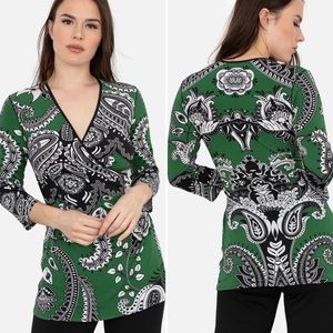 3/4 Sleeve Eva Varro Tunic Top